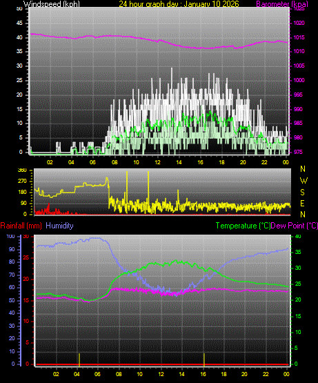 24 Hour Graph for Day 10