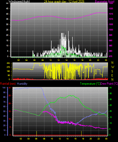 24 Hour Graph for Day 12